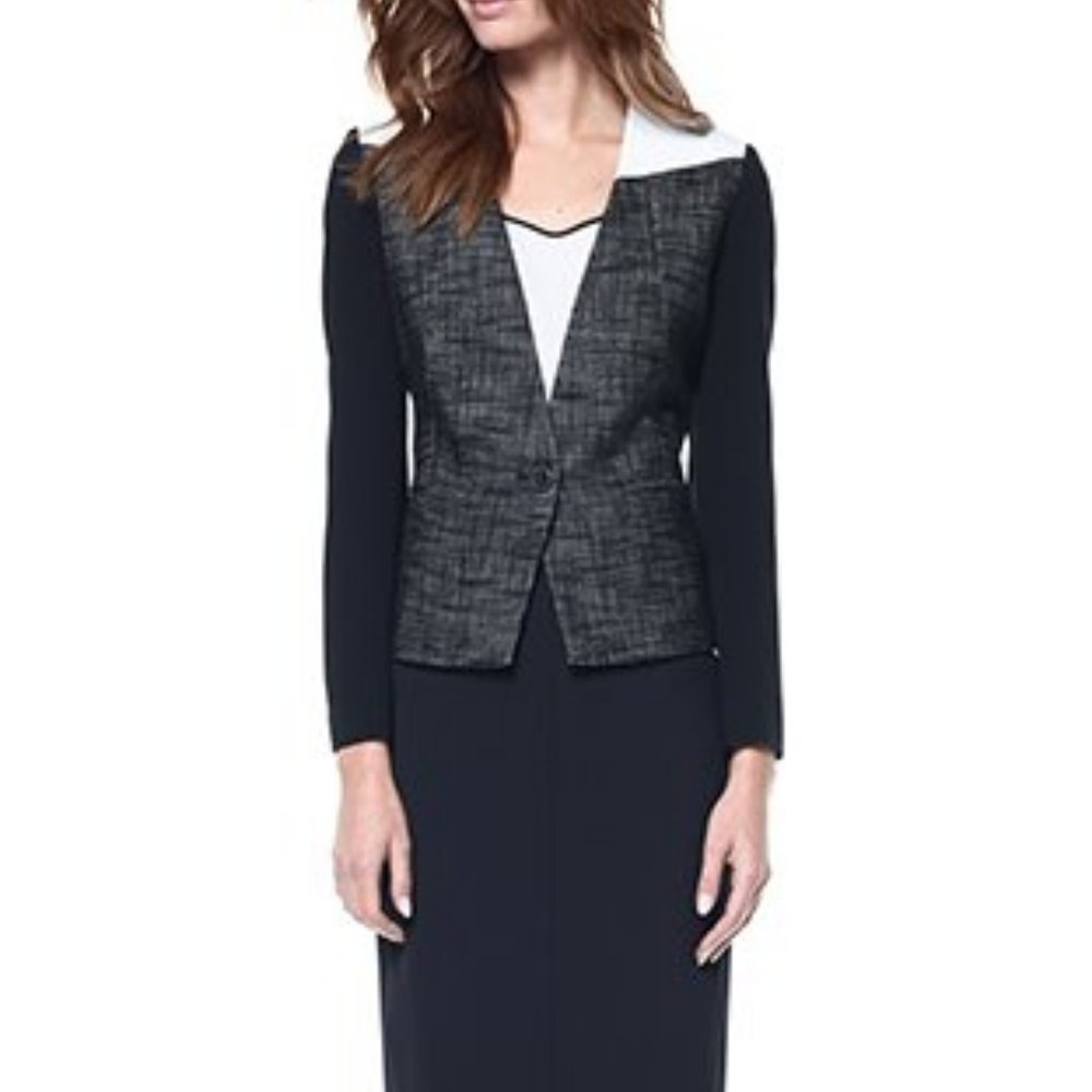 SOLD Judith & Charles - Colourblock Pattern Jacket - Picture 7 of 8